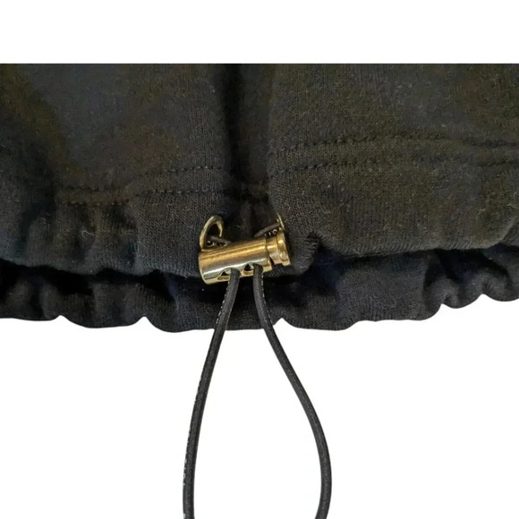 P.E.NATION Black Replay Logo Print Cropped Sweatshirt w/Drawstring SZ XL Ret$170 - Picture 3 of 6
